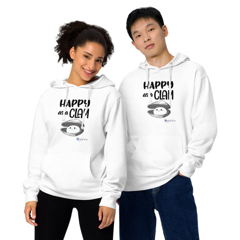 "Happy as a Clam" Unisex midweight hoodies
