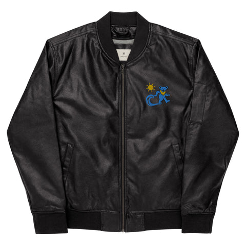 Cool Change Leather Bomber Jacket