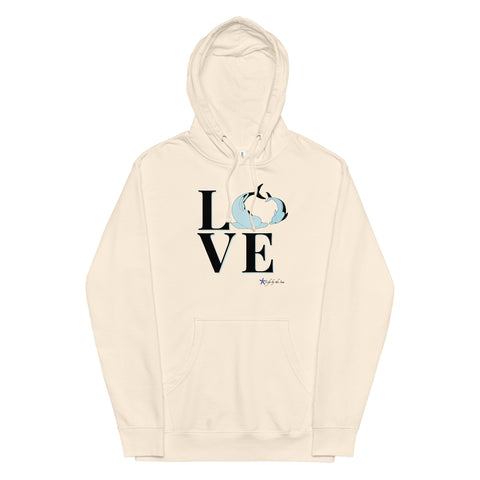 Dolphin Love Unisex midweight hoodie