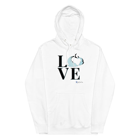 Dolphin Love Unisex midweight hoodie